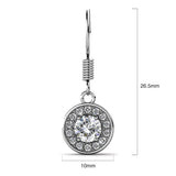 Krystal Couture Angel Halo Hook Earrings Embellished with SWAROVSKI Crystals