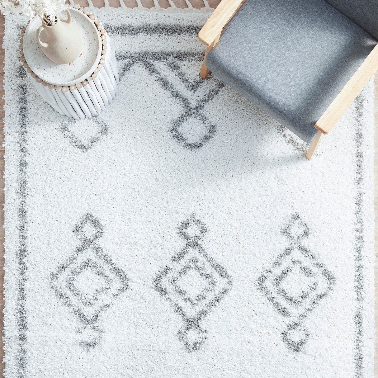 Casablanca Temara White Rug
