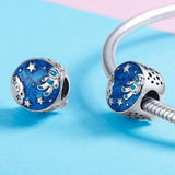 Solid 925 Sterling Silver Spaceman Charm