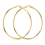 Bullion Gold Trishia Hoop Earrings 60mm