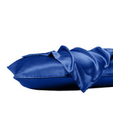 Royal Comfort 3pc Satin Sheet Set - Navy Blue - King