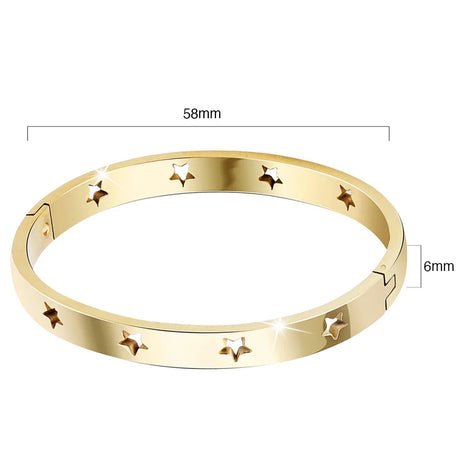 Bullion Gold Bellatrix Star Gold Layered Bangle