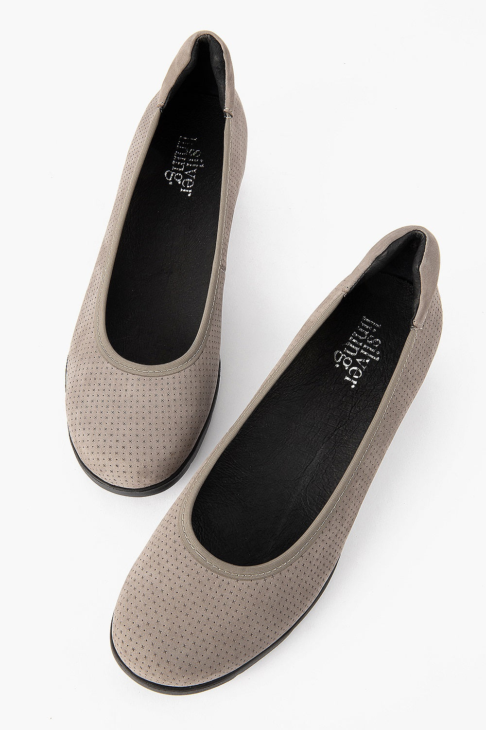 Silver Lining Gina Punched Taupe Nubuck