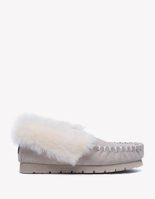 Popo Cow Suede Moccasin in Sand