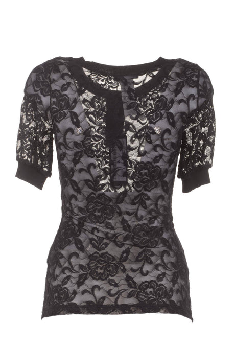 Dolce & Gabbana Women Laced Short Sleeves Shirt