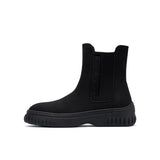 Knit Chelsea Ankle Boots - Black