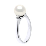 Manufacture Royale Ring Freshwater Pearl & Diamond White White Gold