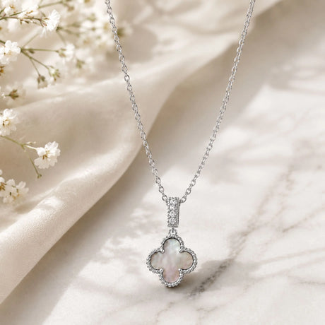 Krystal Couture White Gold Milkyway Necklace Embellished with SWAROVSKI Crystals