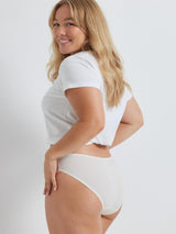 2 Pack Daily Essentials Stretch Lace & Cotton Hi-Cut (219)
