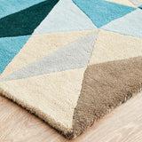 Matrix 901 Turquoise Runner Rug