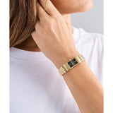 Ted Baker Womens Lileey Black Gold-Tone 27mm Bracelet Watch
