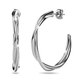 Bullion Gold Elsa White Gold Stud Earrings