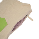 BAMEI Reversible Ramie Linen Tote Bag - Natural