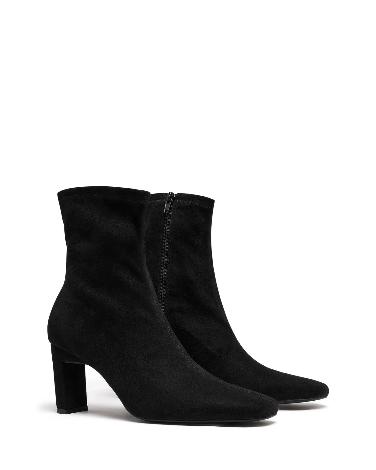 Therapy Bette Black Stretch Faux Suede