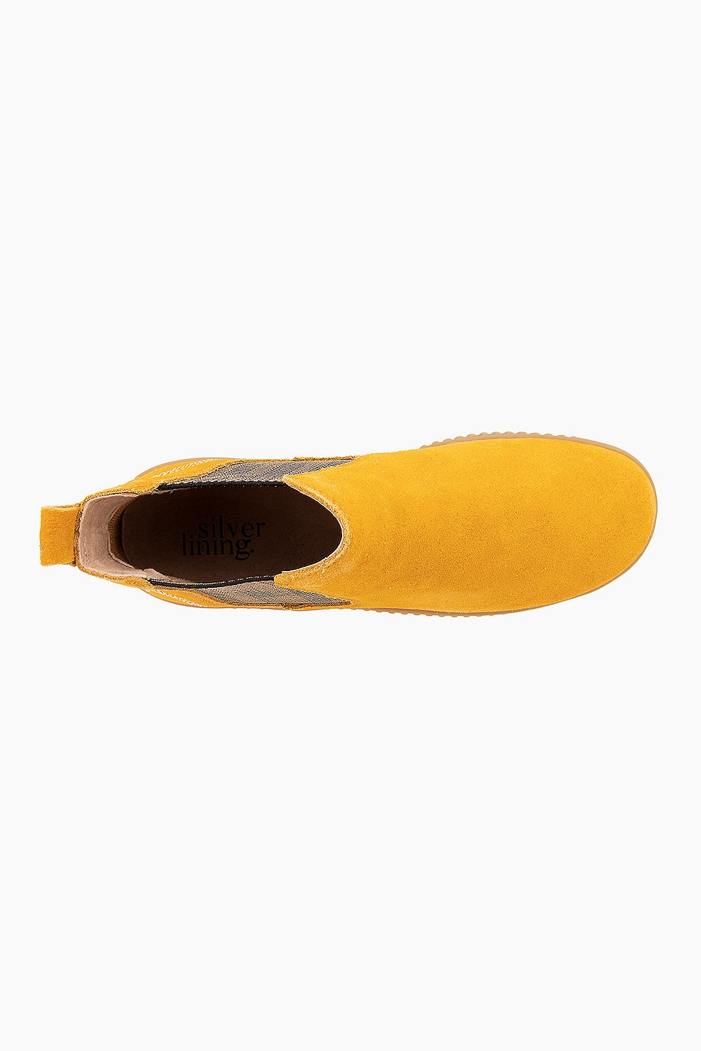 Silver Lining Vanity Mustard Suede