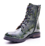 Bosccolo Womens Boots - Croco Green