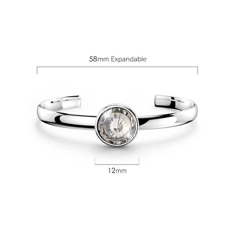 Krystal Couture Blair Bangle Embellished with Swarovski Crystals