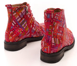 Bosccolo Womens Ankle Boots - Multi-Red