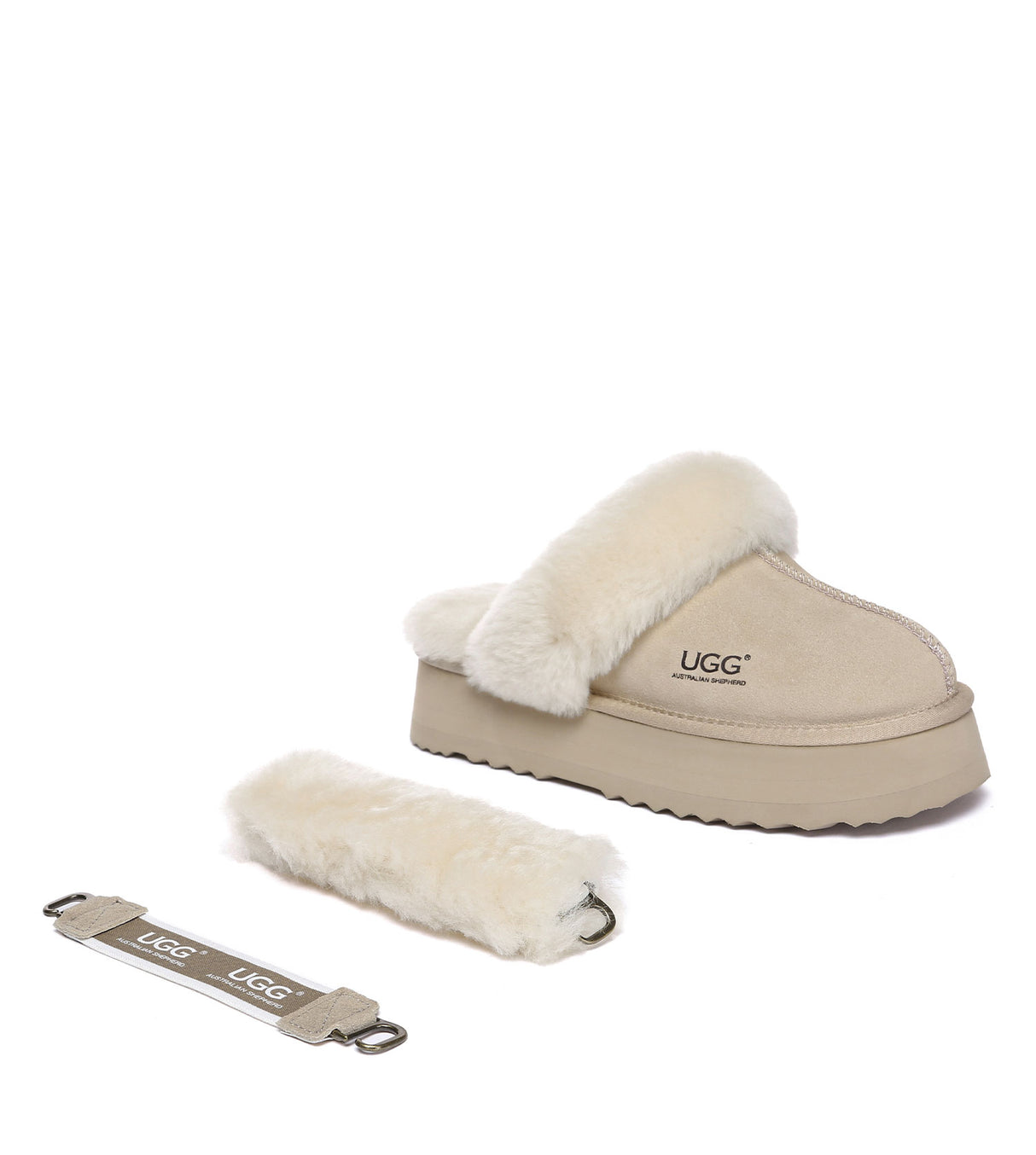 Australian Shepherd UGG Musa platform - Sand