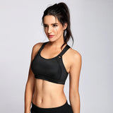 High Impact Lightly Padded Wireless Active Bra - Black