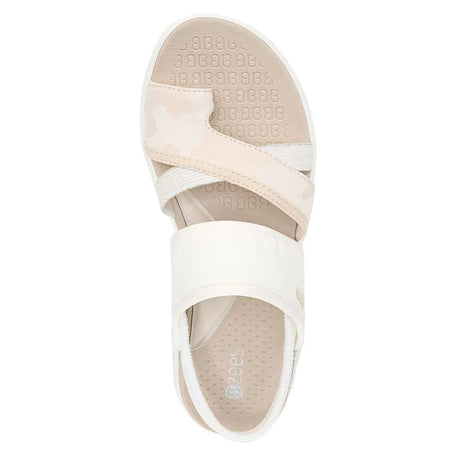 Bzees Call Me Sandal - White Fabric
