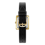Ted Baker Womens Mayse Gold Black Vegan Leather