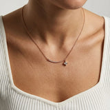 Krystal Couture Sparkling Pendant Necklace in Rose Gold Embellished with Swarovski Crystals