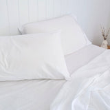 Royal Comfort Opulence Washed Microfibre Sheet Set White
