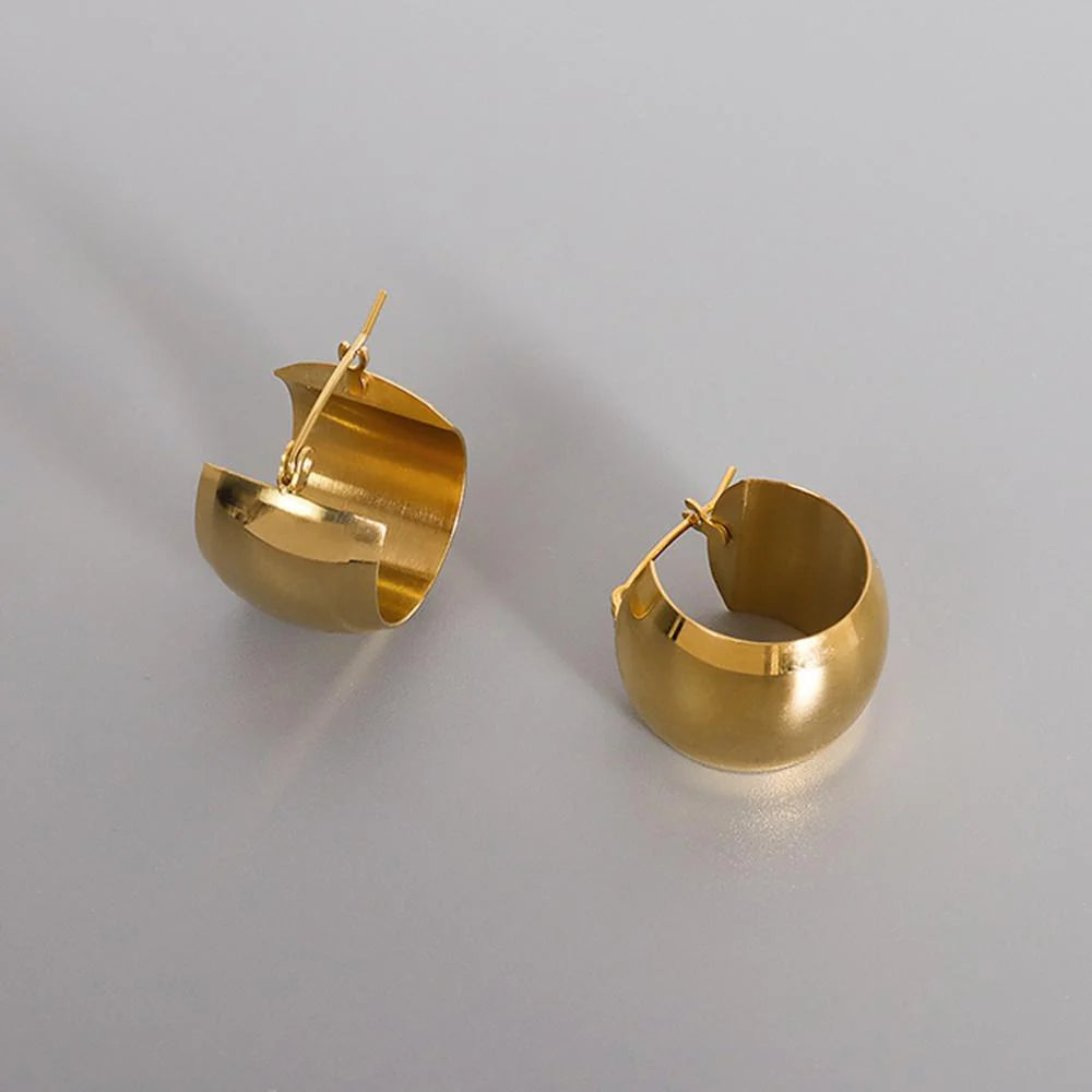 Bullion Gold Hannah Gold Titanium Hoop Earrings