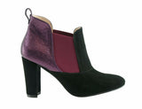 Bosccolo Womens Boots Elastic-Sides - Purple / Black