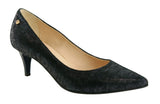 Bosccolo Womens Spike Heels Linen - Navy Blue
