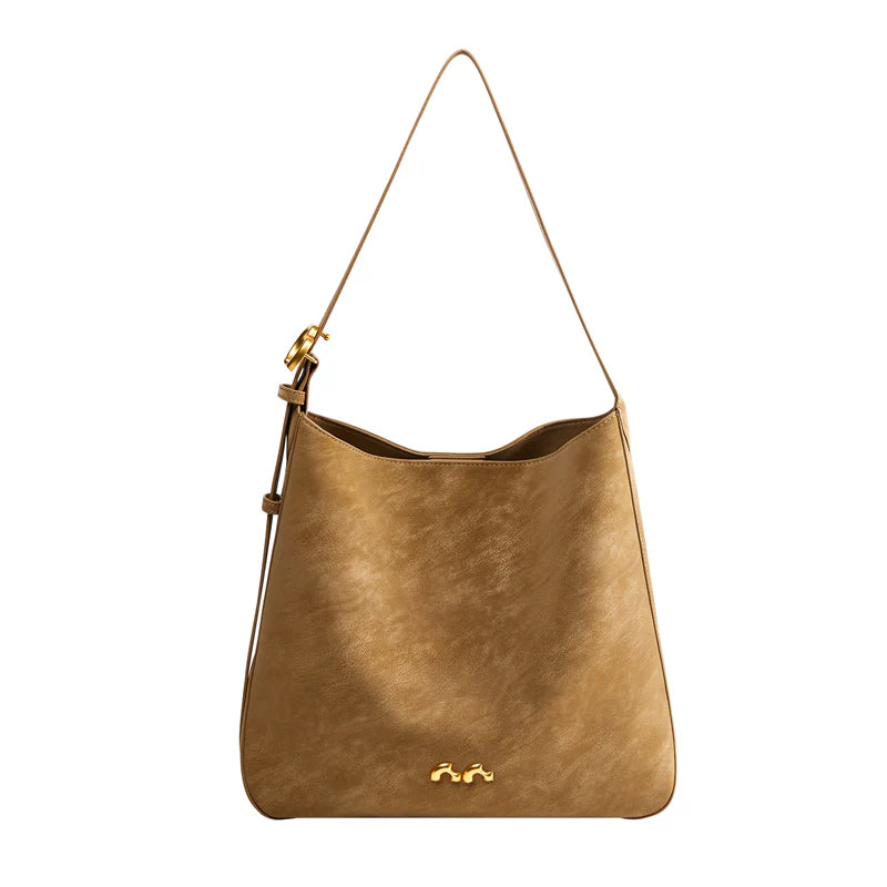 Nalandu Midnight Luxe Large Capacity Tote Bag - Camel