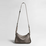 Suede Wave-Top Hobo Bag – Adjustable Underarm & Crossbody Bag