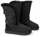 Australian Leather Ugg Clasicc Short Double Buckle - Black - AU4