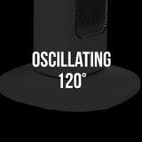 Pursonic Touch Screen Tower Heater - Black