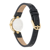 Ted Baker Womens Jolyye Crystal 24mm Gold-Tone Black Leather Watch