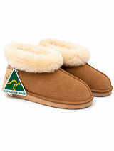 Australian Leather Ugg Classic Fur Cuff - Chestnut - AU3-4