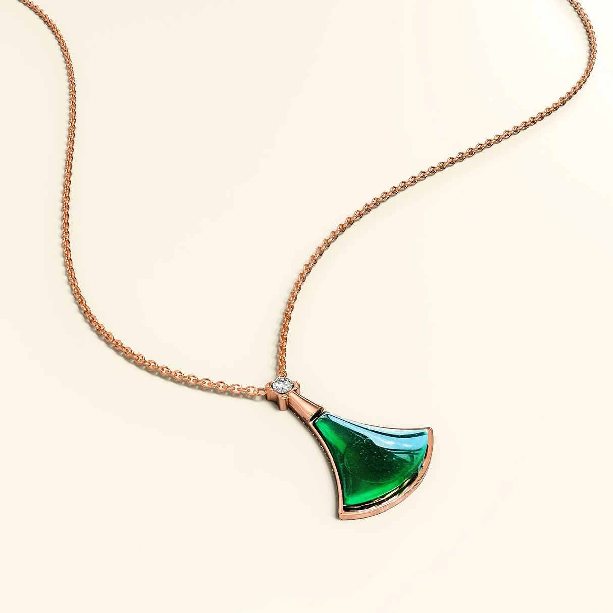 Bullion Gold Diva's Dream Necklace in Rose Gold