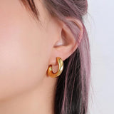 Bullion Gold Precious Gold Stud Earrings