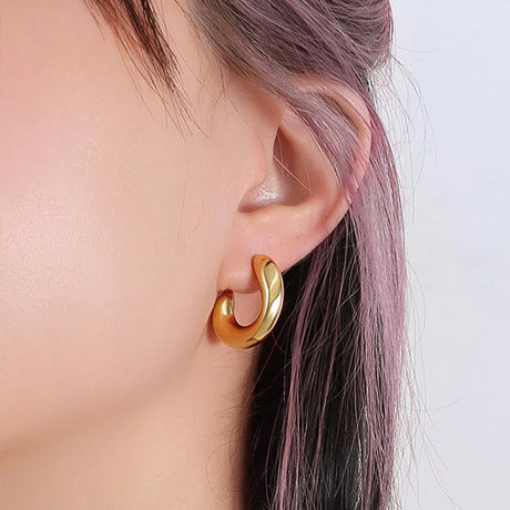 Bullion Gold Precious Gold Stud Earrings