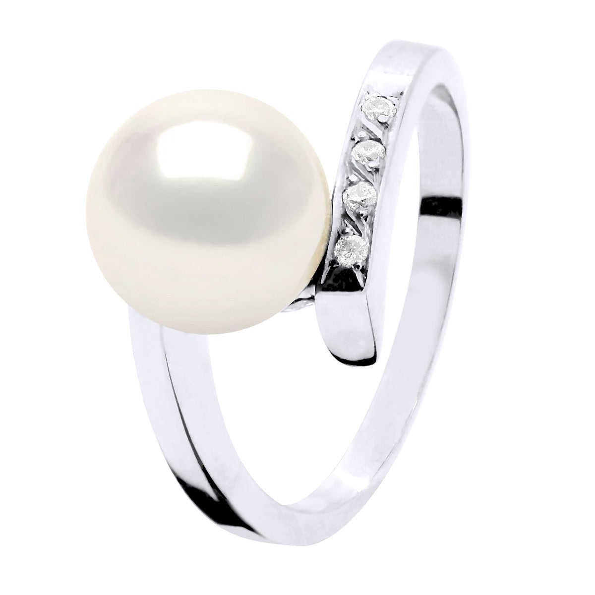 Ring Jewelry Diamond 0,04 Cts (4 X 0,01 Cts - Size 48 (FR)