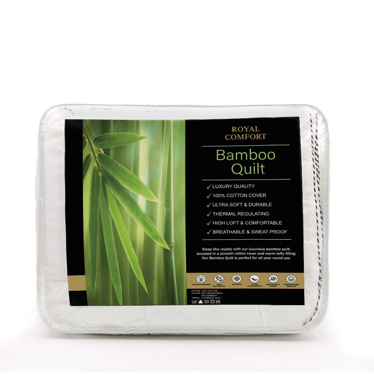 Royal Comfort luxury Bamboo 250GSM Quilt