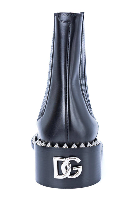 Dolce & Gabbana Men Tacks Applications Booties