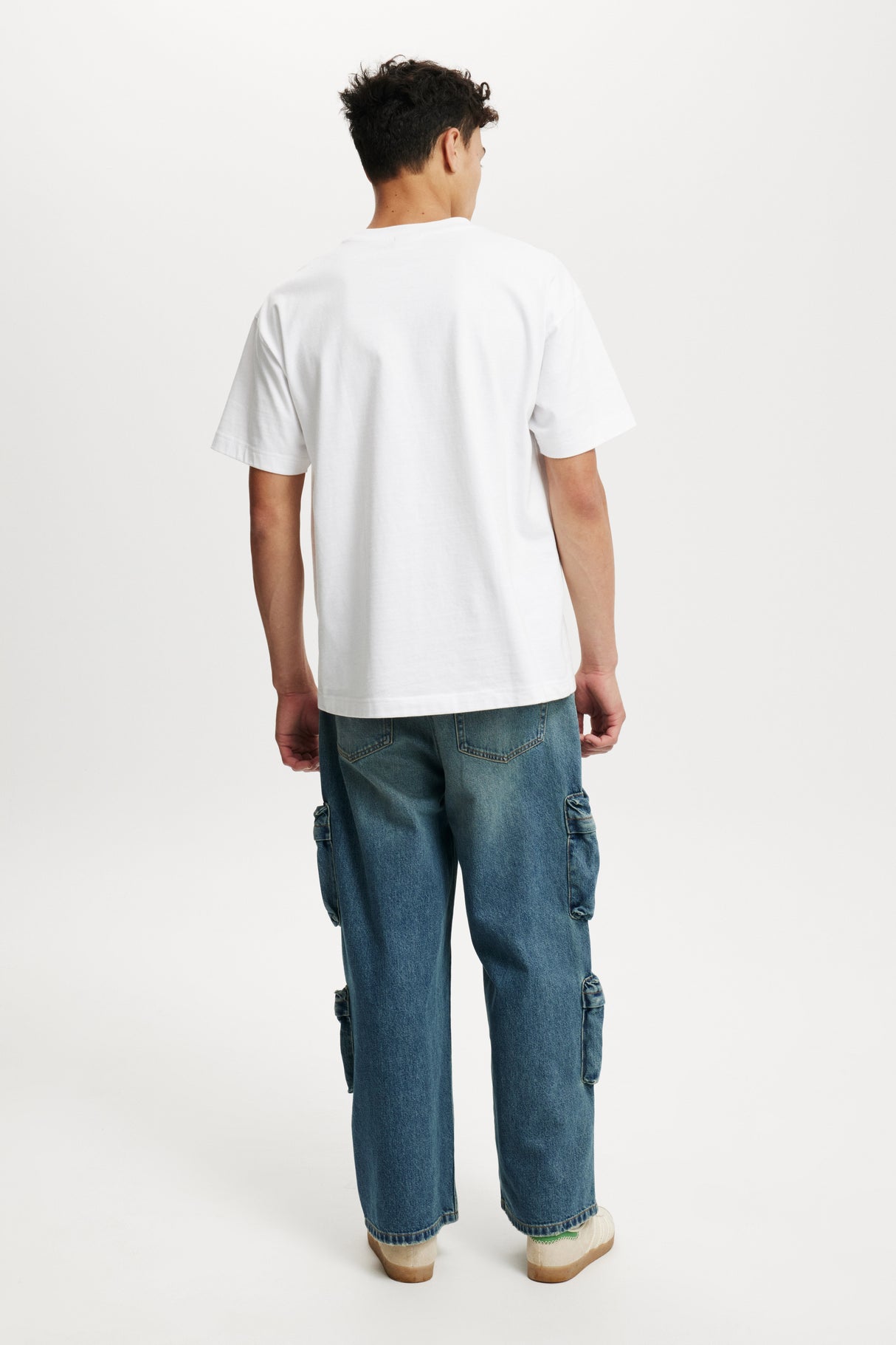 Cotton On Men's Cargo Ditch Blue
