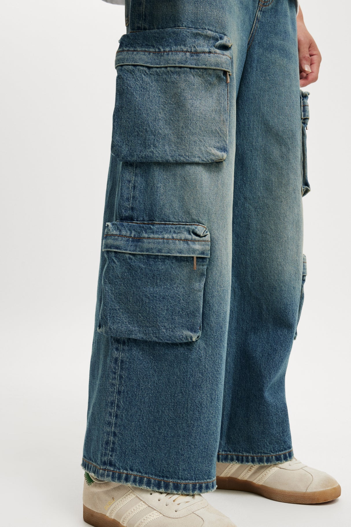 Cotton On Men's Cargo Ditch Blue