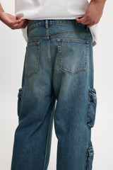 Cotton On Men's Cargo Ditch Blue