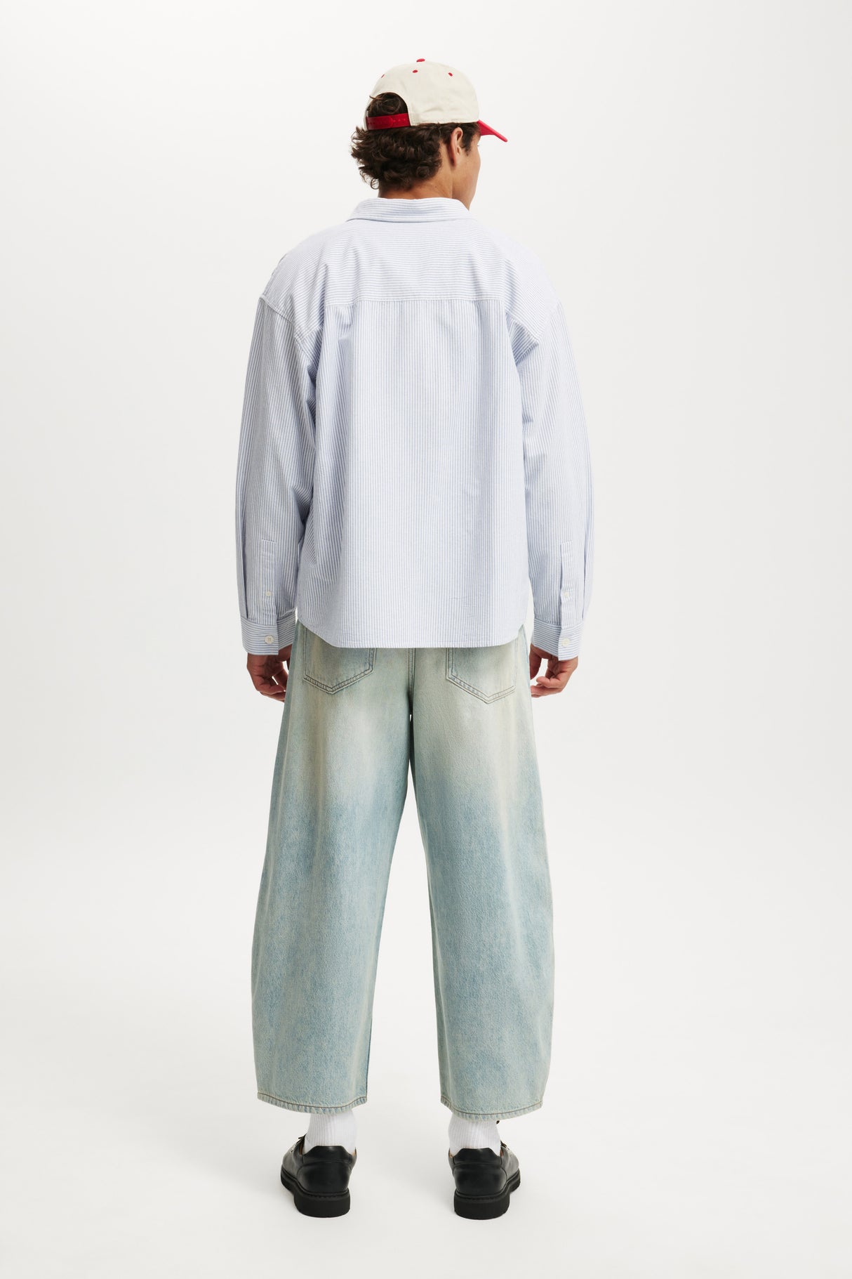 Cotton On Men's Pleat Jeans - Rampage Blue