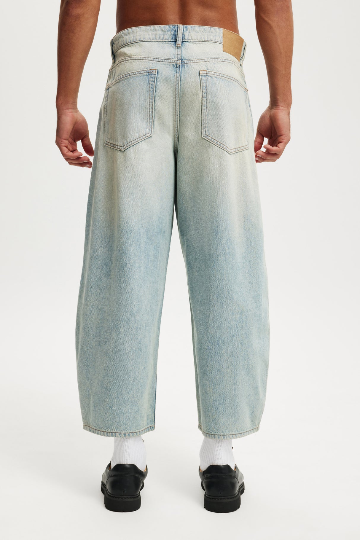 Cotton On Men's Pleat Jeans - Rampage Blue
