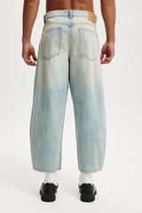 Cotton On Men's Pleat Jeans - Rampage Blue