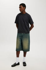 Cotton On Men's Y2K Jorts - Washed Blue